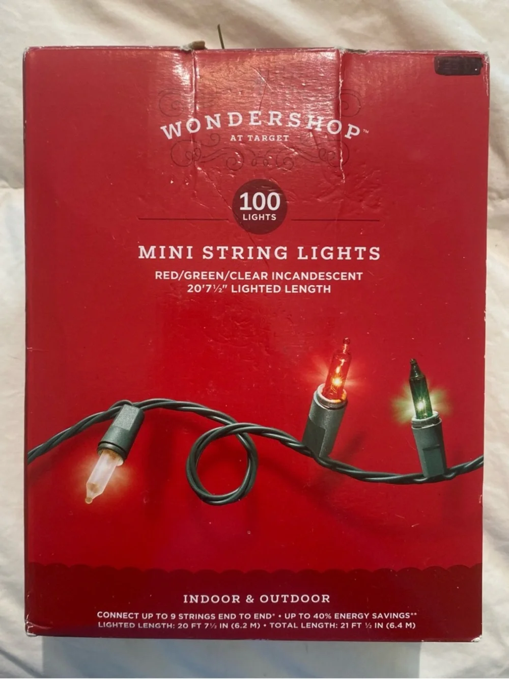 Wondershop Holiday Mini String Lights - Red & Green